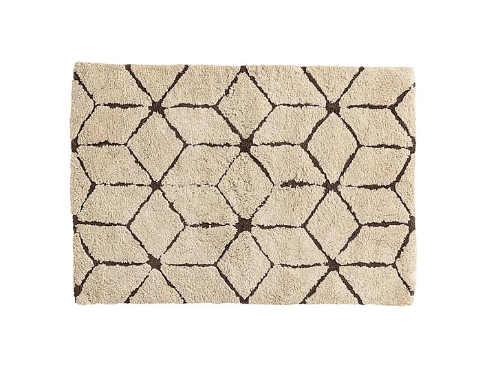 Tapis de Salle de Bain "Petrus" 60x90cm Marron