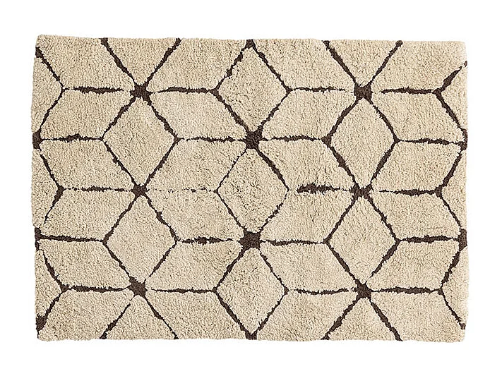 Tapis de Salle de Bain "Petrus" 60x90cm Marron