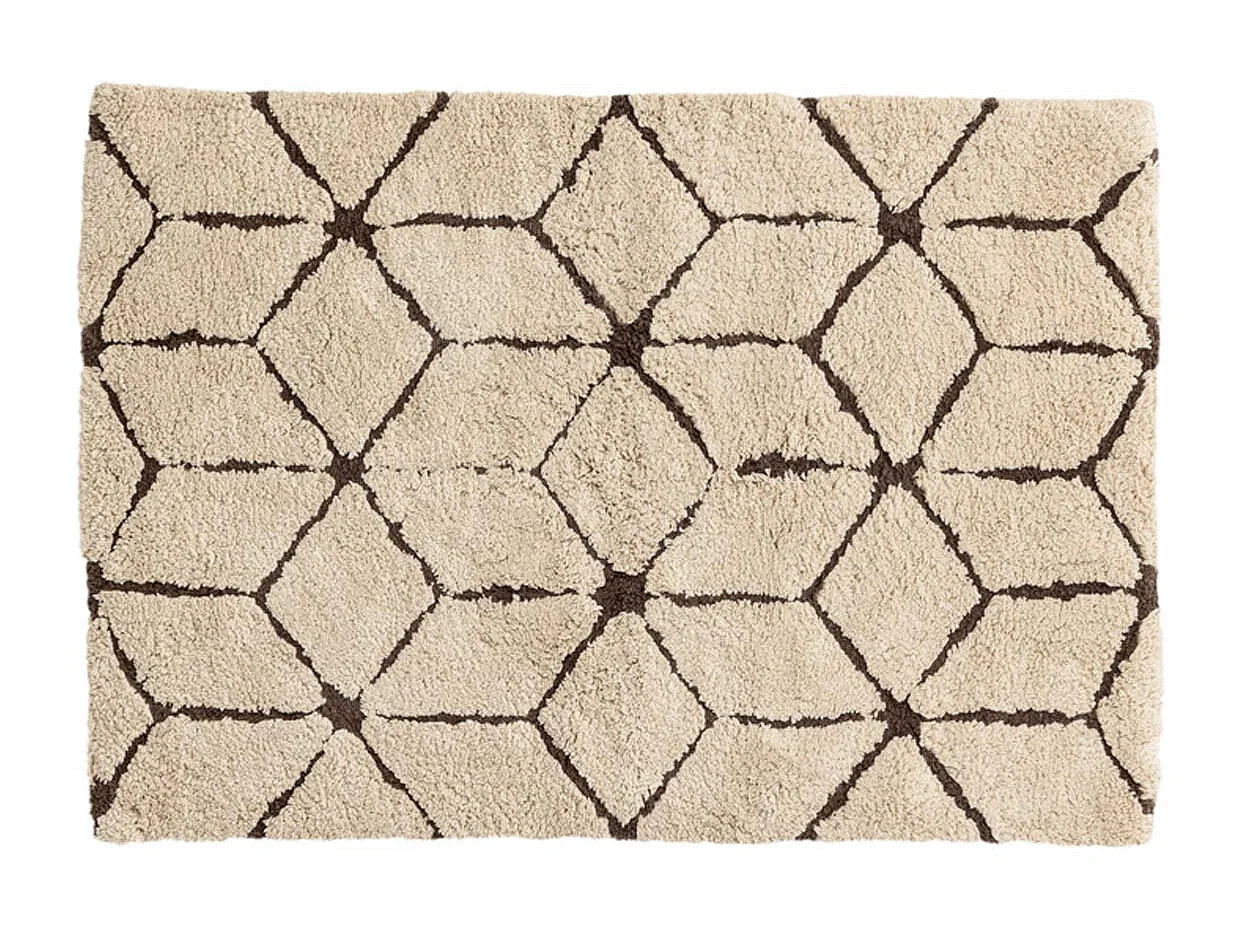 Tapis de Salle de Bain "Petrus" 60x90cm Marron