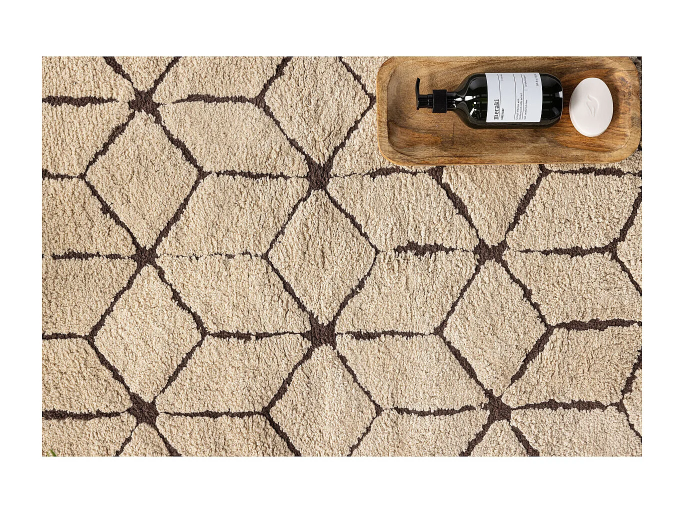 Tapis de Salle de Bain "Petrus" 60x90cm Marron