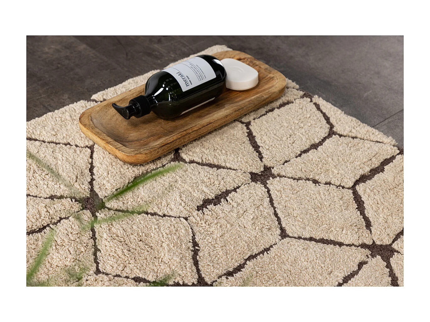 Tapis de Salle de Bain "Petrus" 60x90cm Marron