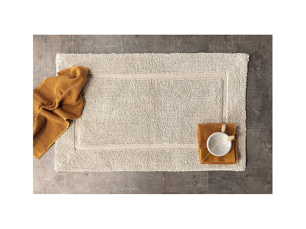 Tapis de Salle de Bain "William" 50x80cm Beige