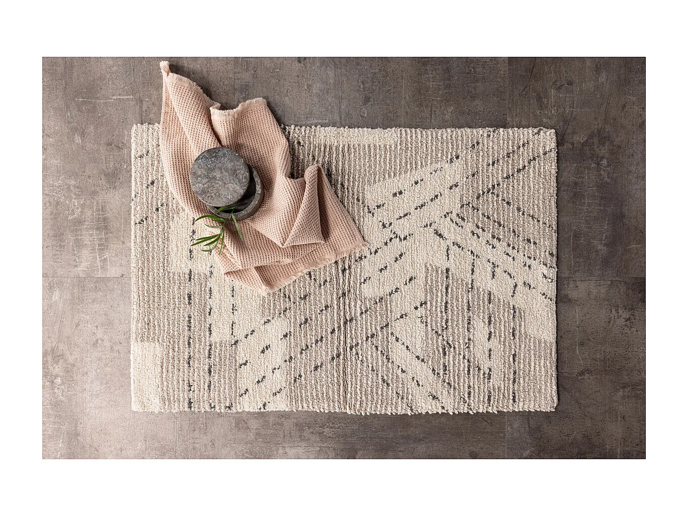 Tapis de Salle de Bain "Lorentz" 60x90cm Grège