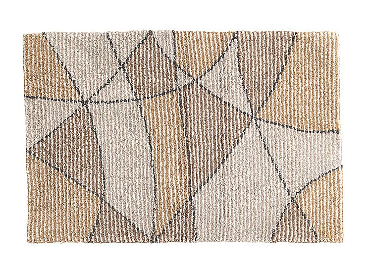 Loui badmat 90x60cm zandkleurig.