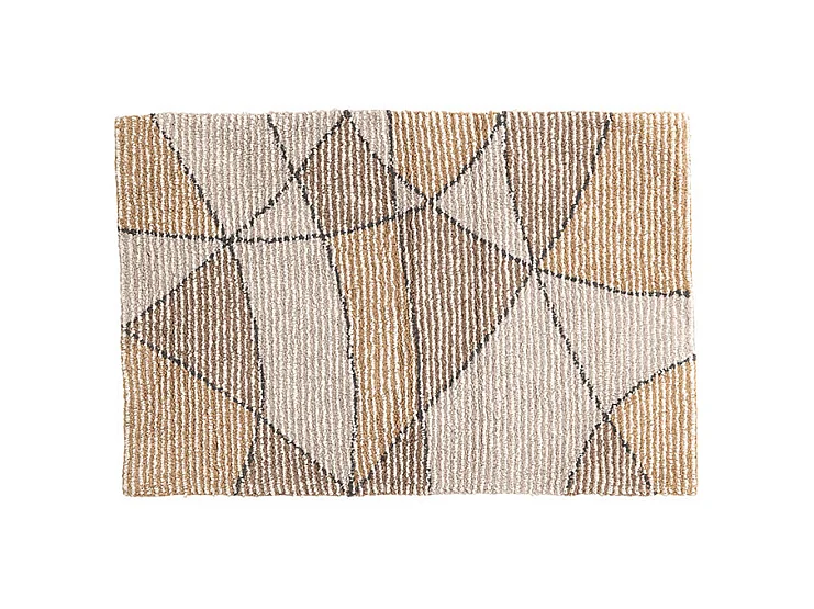 Loui badmat 90x60cm zandkleurig.