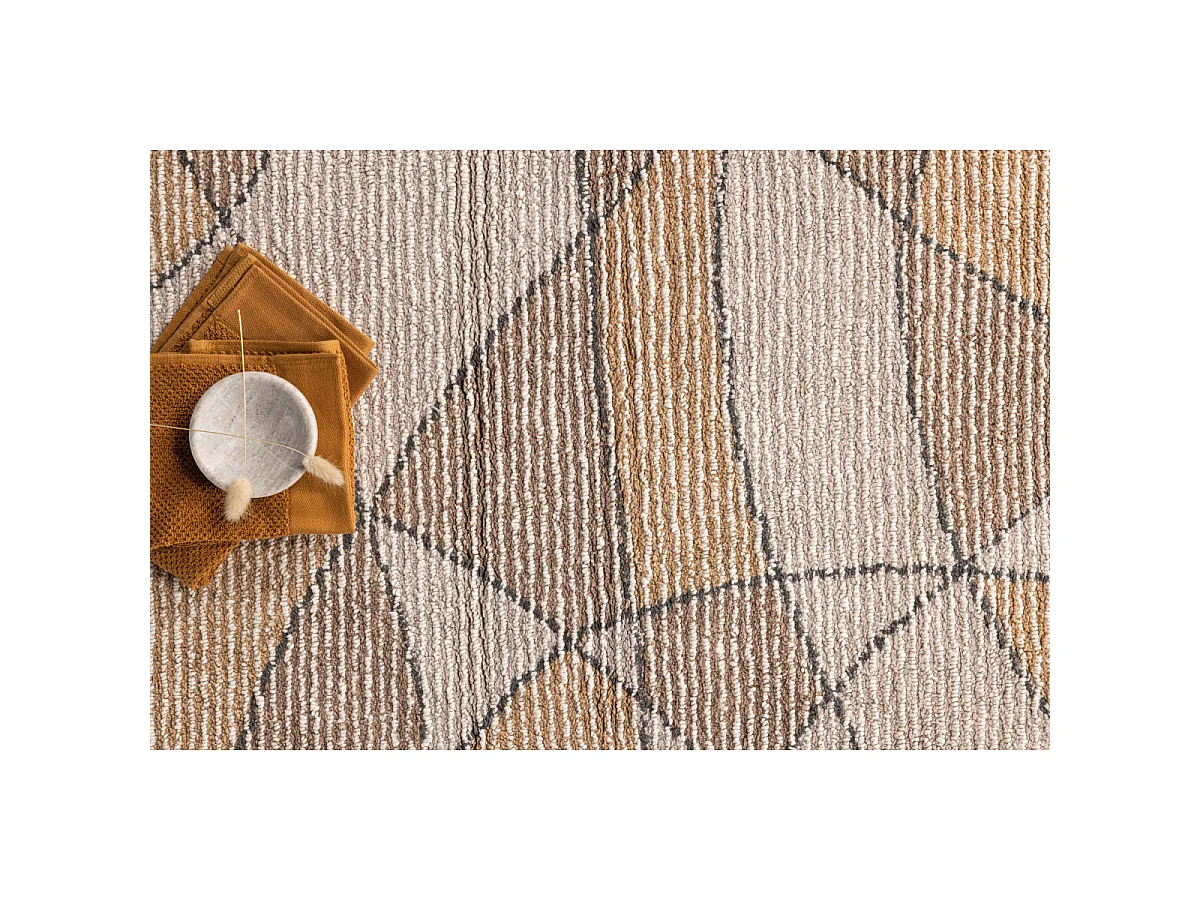 Loui badmat 90x60cm zandkleurig.