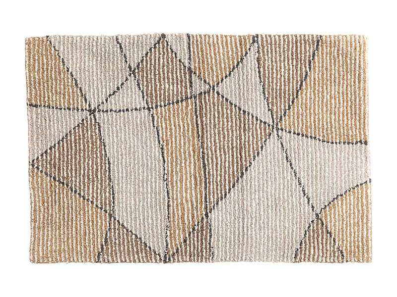 Loui badmat 90x60cm zandkleurig.