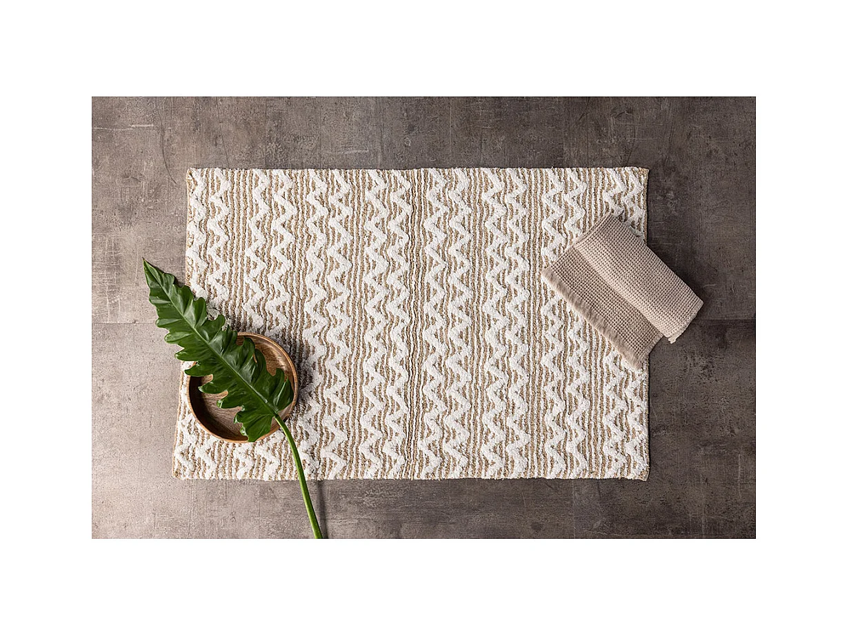 Tapis de Salle de Bain "Philippa" 60x90cm Sable