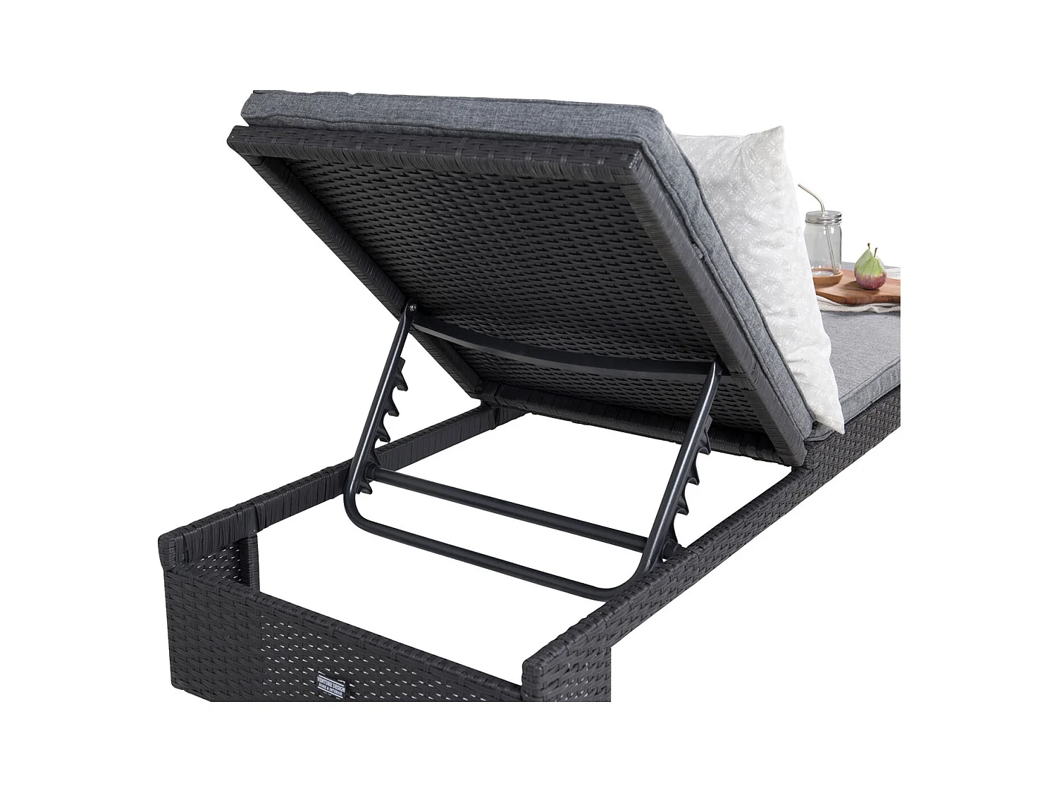 Transat à Roulettes "London" 196cm Noir