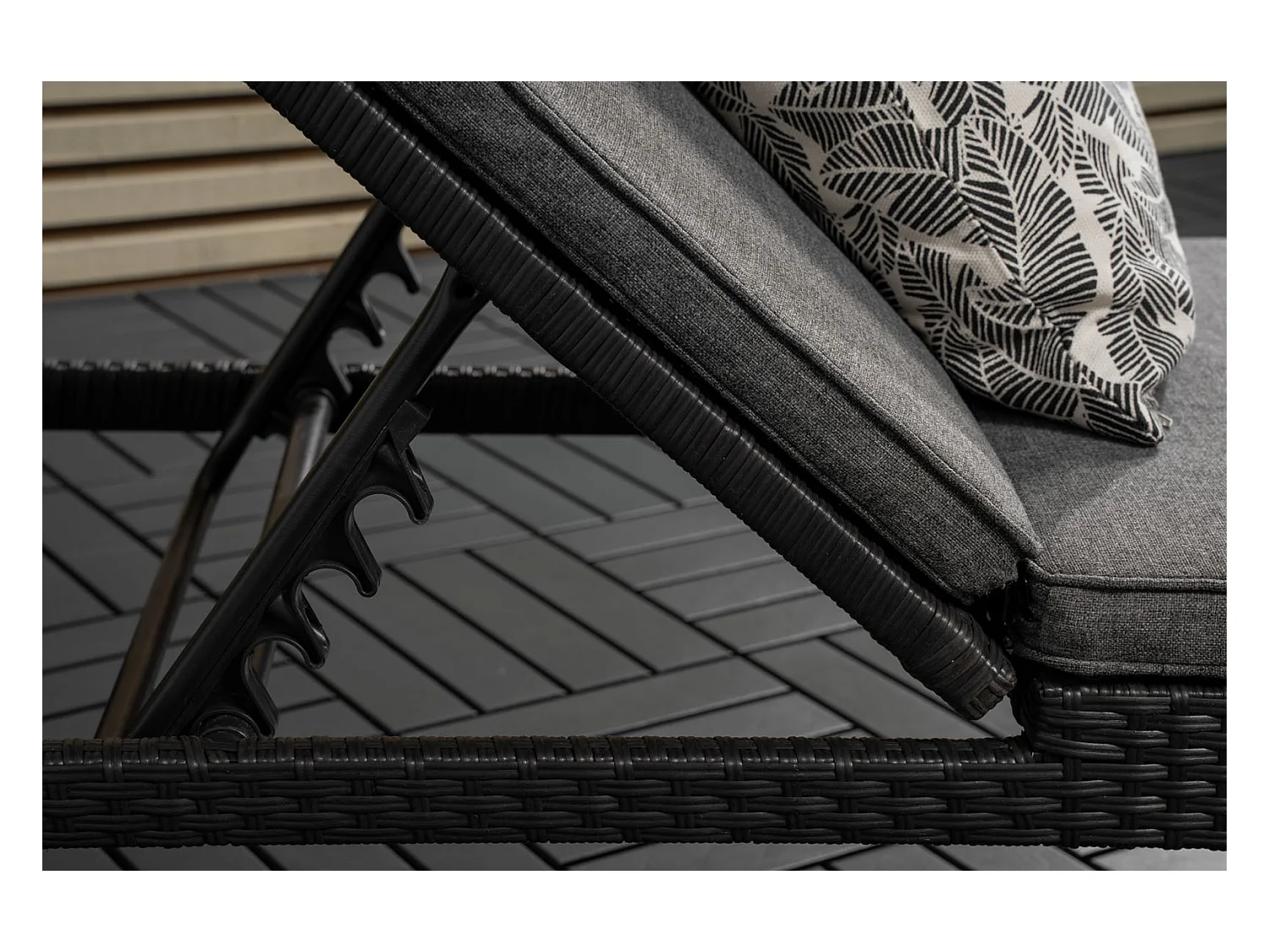 Transat à Roulettes "London" 196cm Noir