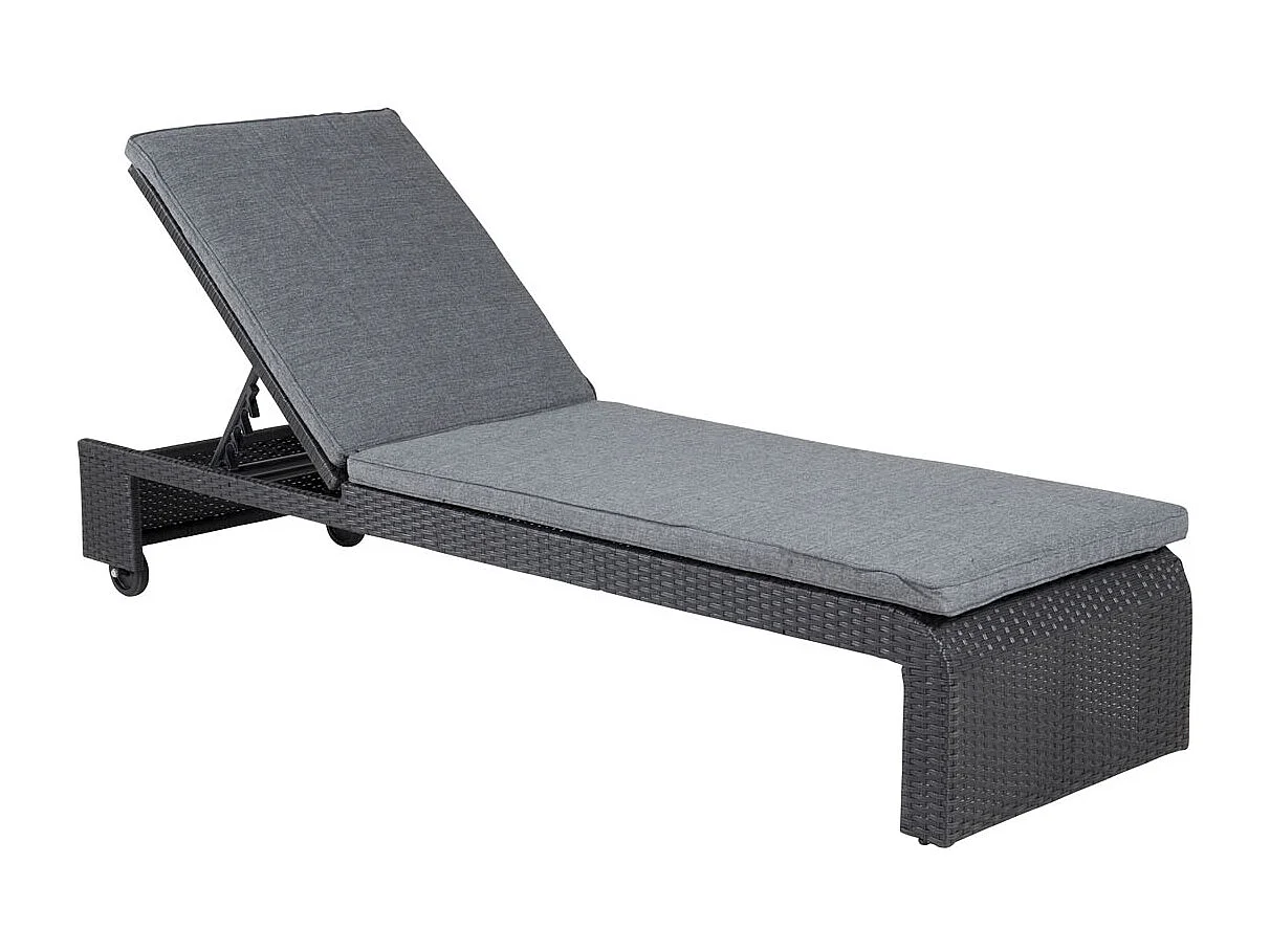 London Chaise longue, noir.