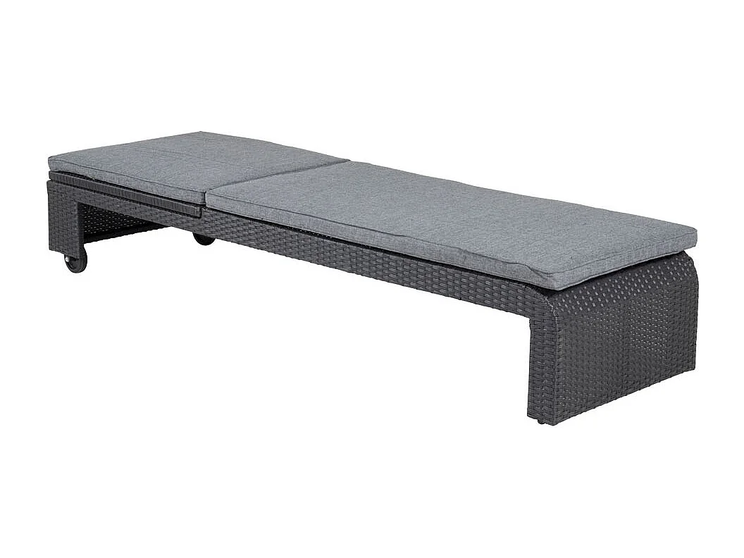 London Chaise longue, noir.
