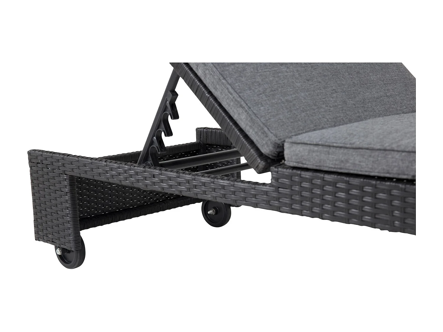 London Chaise longue, noir.