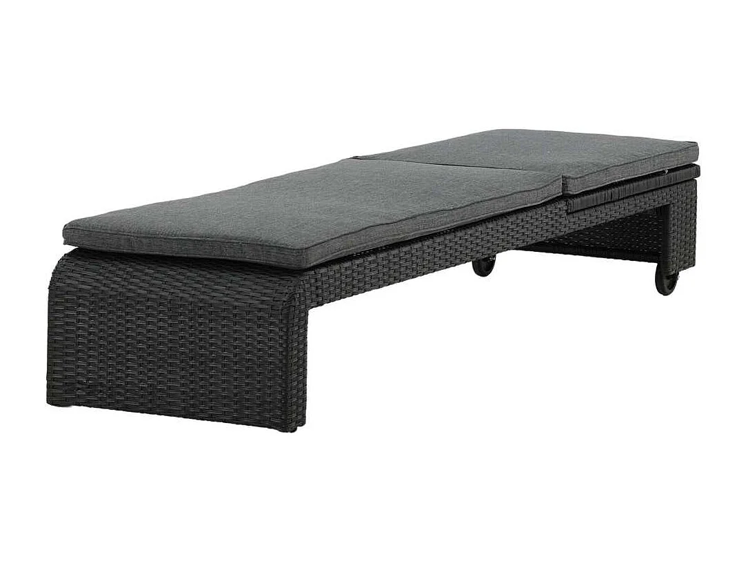 London Chaise longue, noir.