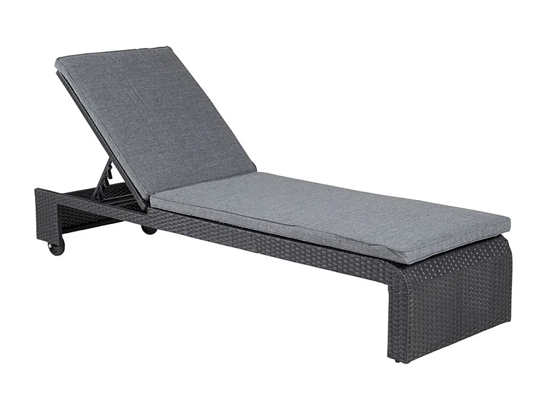 London Sonnenliege schwarz.