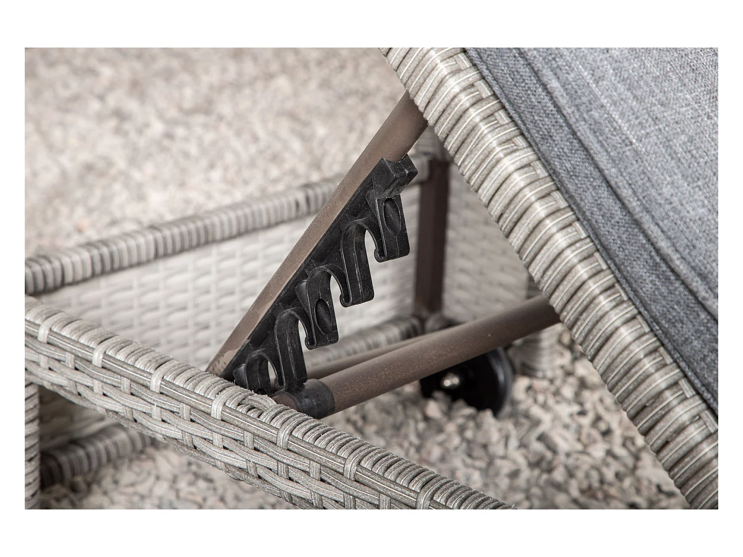 Transat à Roulettes "London" 196cm Gris