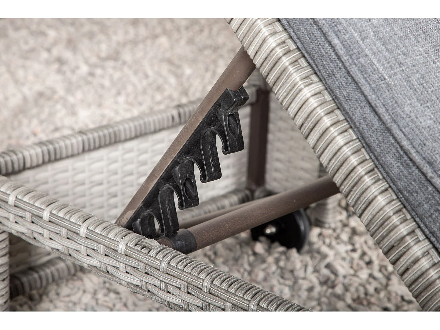 Transat à Roulettes "London" 196cm Gris