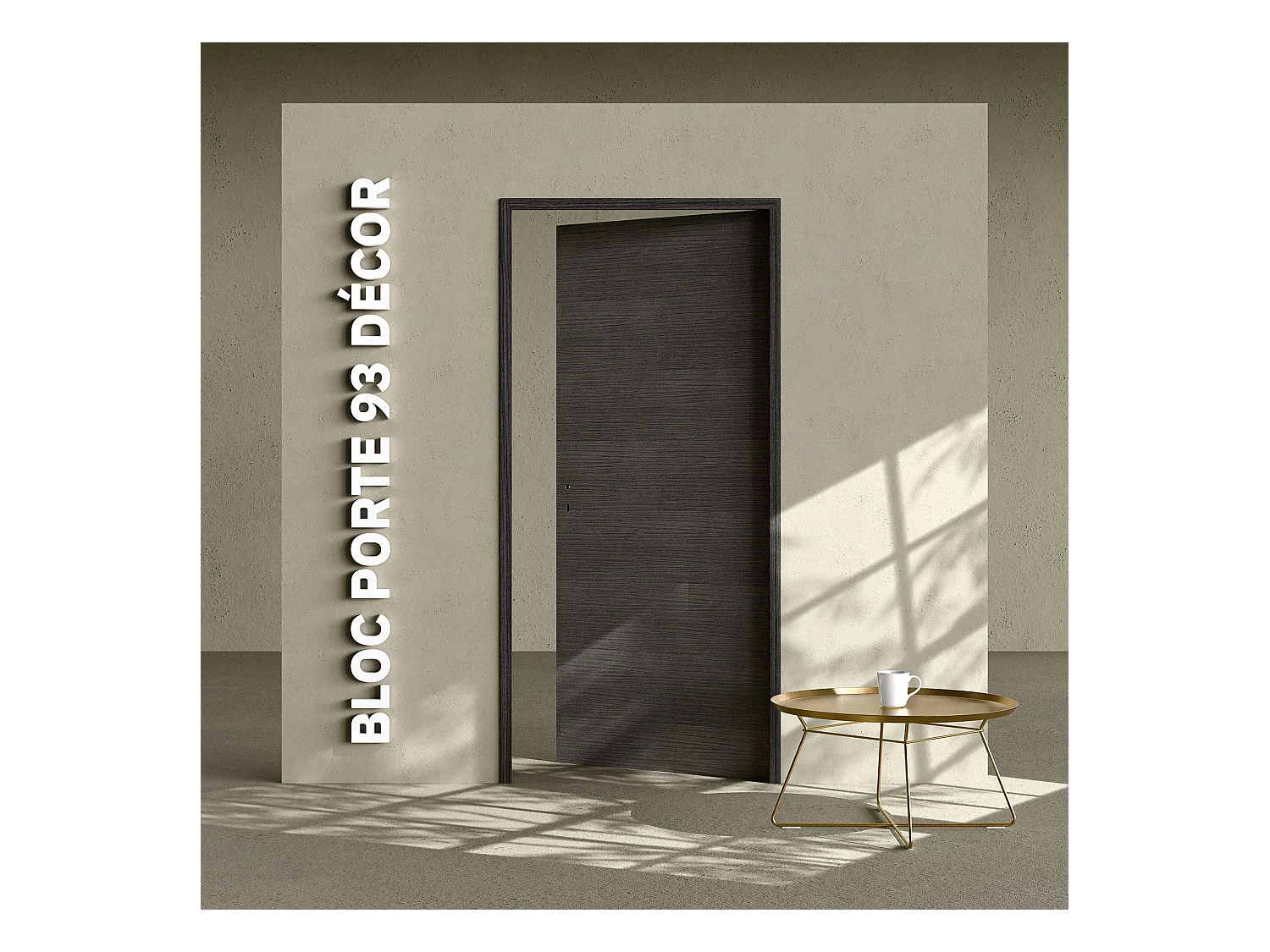 Bloc-Porte Costa Rica H. 204 x l. 93 cm - Poussant Droit