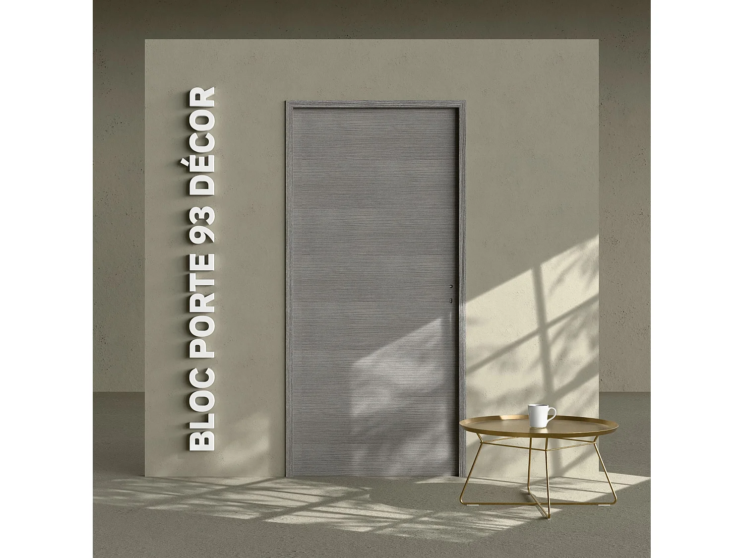 Bloc-Porte Costa Rica H. 204 x l. 93 cm - Poussant Gauche