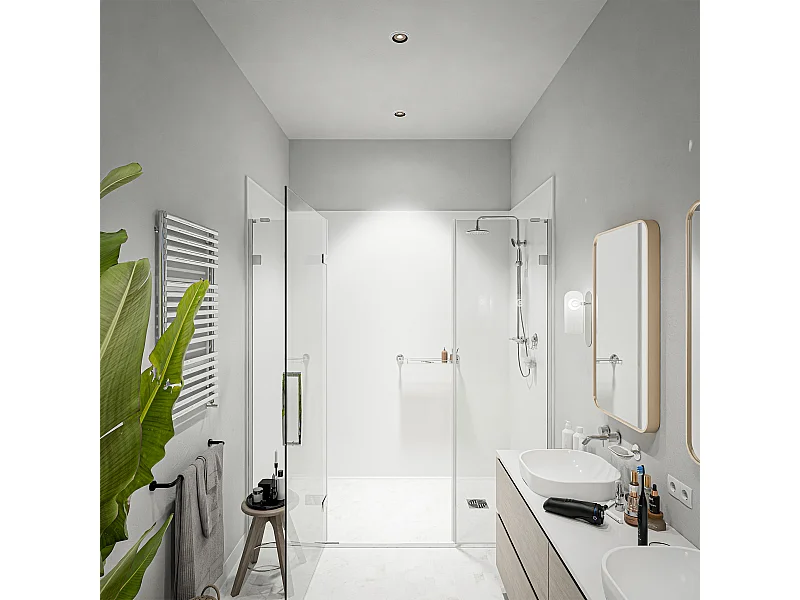 Panneau Douche PVC Blanc - L. 240 x l. 100 x ép. 1 cm