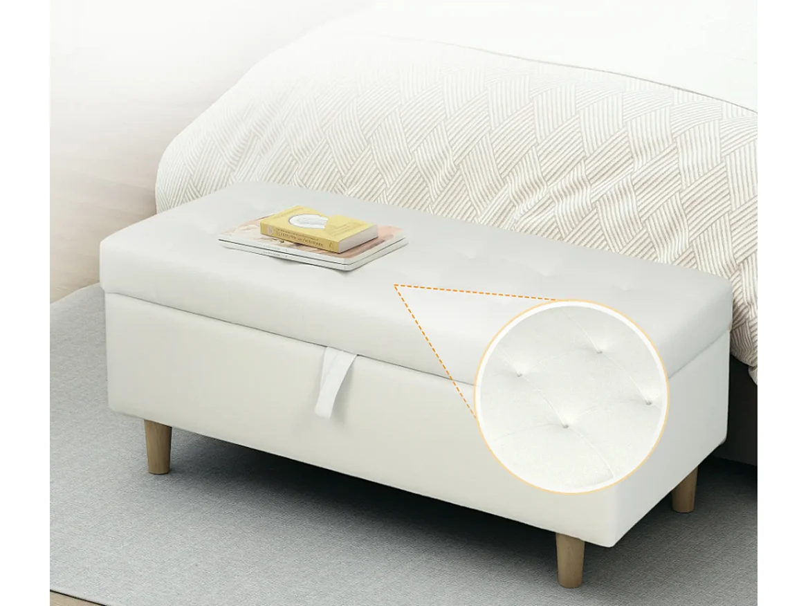 Polsterhocker mit Stauraum, Schuhbank weicher Stoffbezug,Sitzhocker mit Stauraum Aufbewahrungsbox