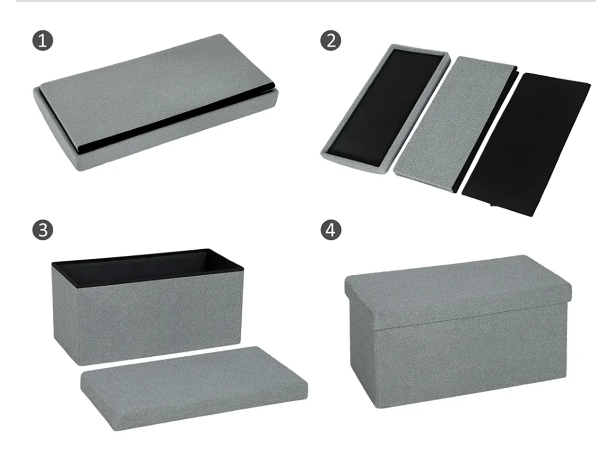 Polsterbank,Sitzbank Aufbewahrungshocker,mit Stauraum und Deckel für Wohnzimmer, Schlafzimmer, Flur