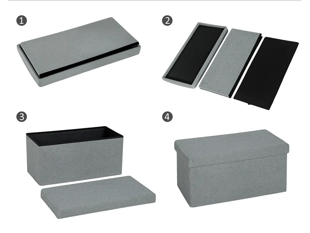 Polsterbank,Sitzbank Aufbewahrungshocker,mit Stauraum und Deckel für Wohnzimmer, Schlafzimmer, Flur