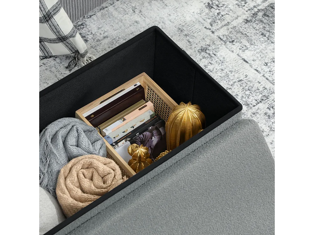 Polsterbank,Sitzbank Aufbewahrungshocker,mit Stauraum und Deckel für Wohnzimmer, Schlafzimmer, Flur