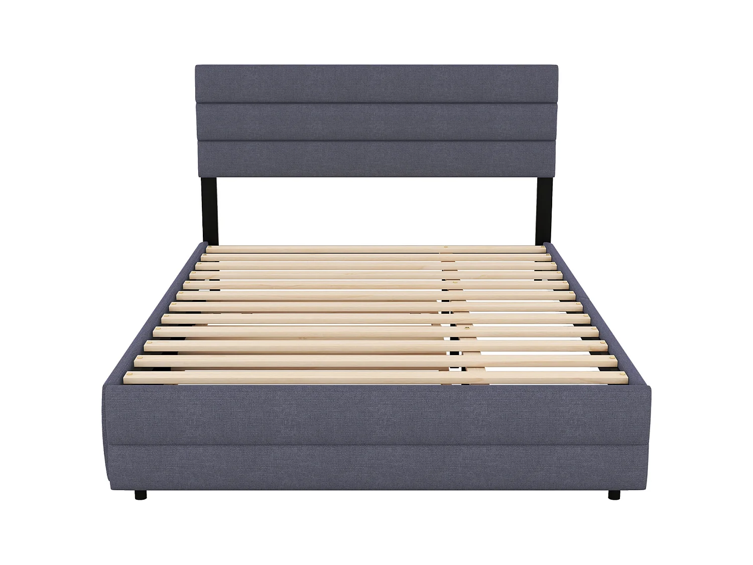 Table de chevet moderne à 2 tiroirs, revêtement beige matelassé et pieds en métal doré – Table de chevet élégante 41 x 35,5 x 51 cm