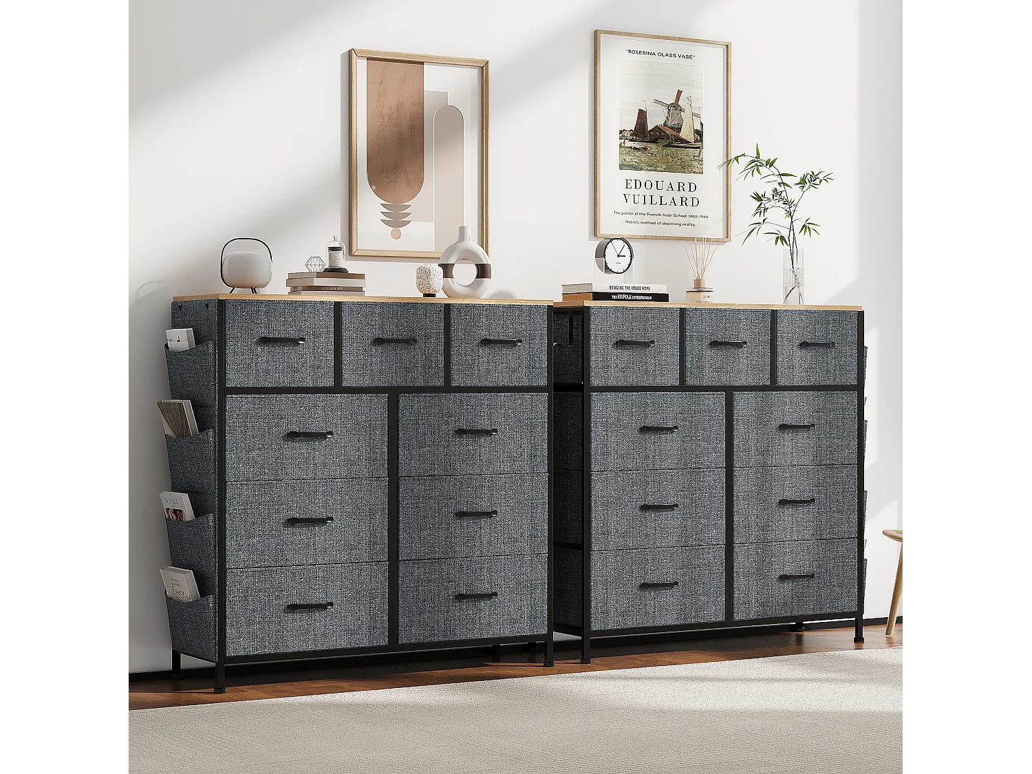 Meuble de rangement en tissu à 9 tiroirs – Structure robuste, design moderne, grande capacité