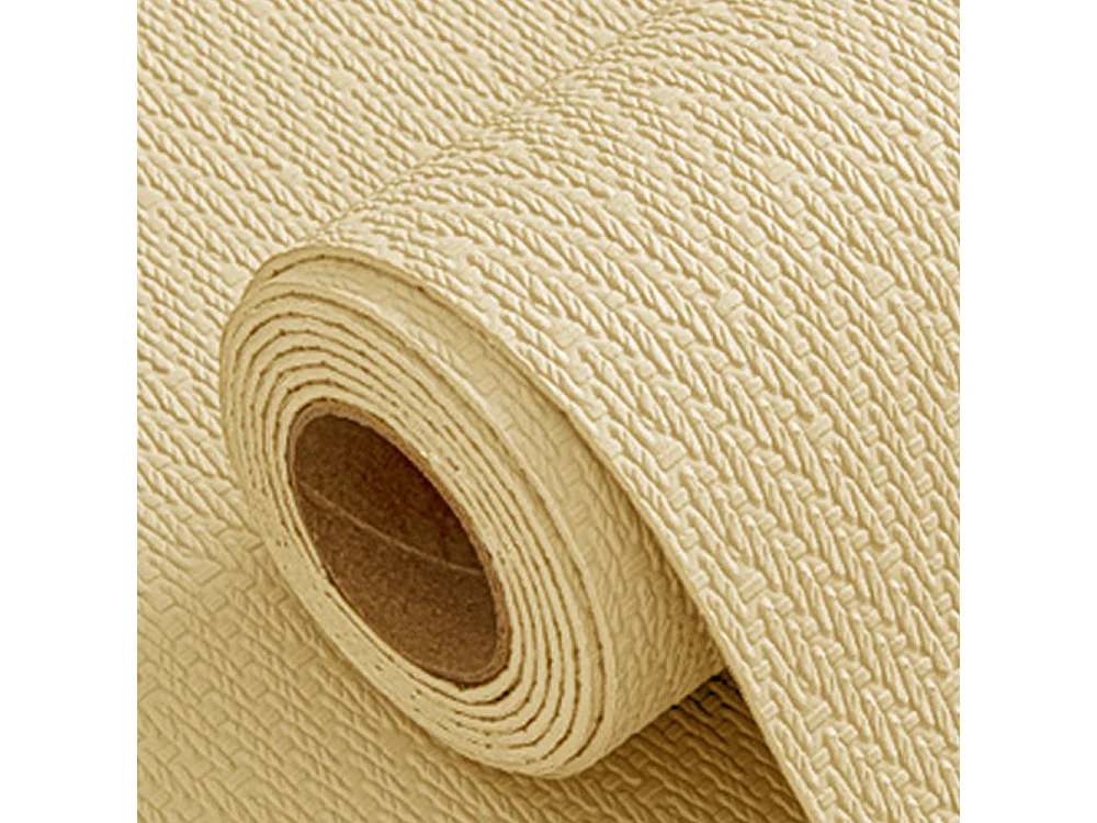 Papier peint autocollant épais effet tissu 3D kaki, 60 cm x 2,8 m, style jardin, 1,68 m²