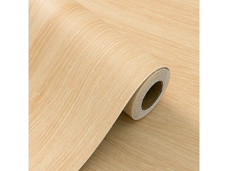 Papier peint 3D effet bois kaki, autocollant, épais, rouleau de 60 cm x 3 m, style industriel, 18 m²