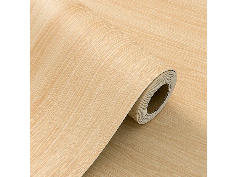 Papier peint 3D effet bois kaki, autocollant, épais, rouleau de 60 cm x 3 m, style industriel, 18 m²