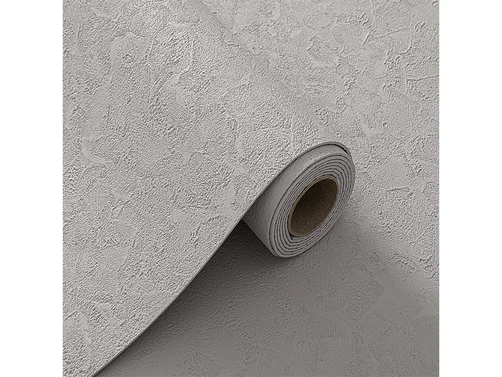 Papier peint 3D autocollant épais effet ciment gris, 60 cm x 2,8 m, style industriel, 1,68 m²