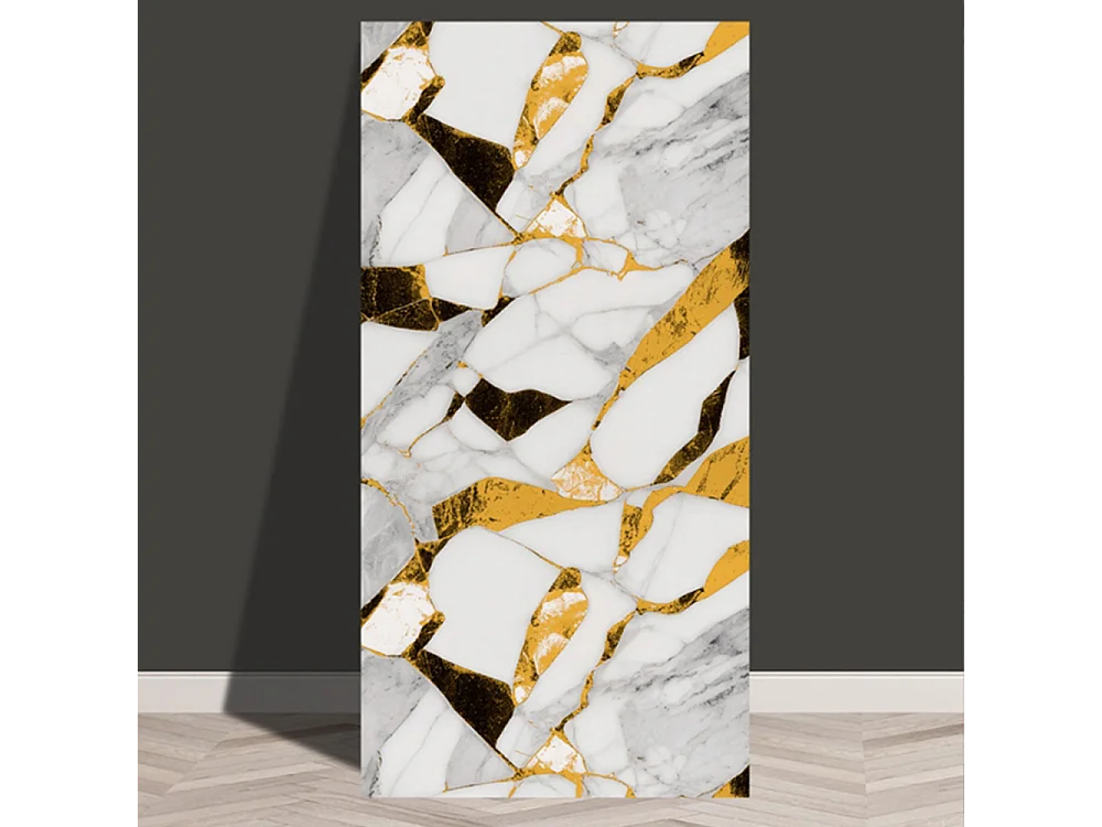 10 x Papier peint autocollant 3D Effet carrelage 30 cm x 60 cm Art moderne Blanc Serena 1,8 m²