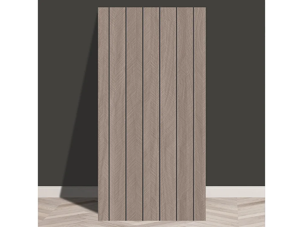 10 papiers peints autocollants 3D effet bois 30 cm x 60 cm, marron, 1,8 m²