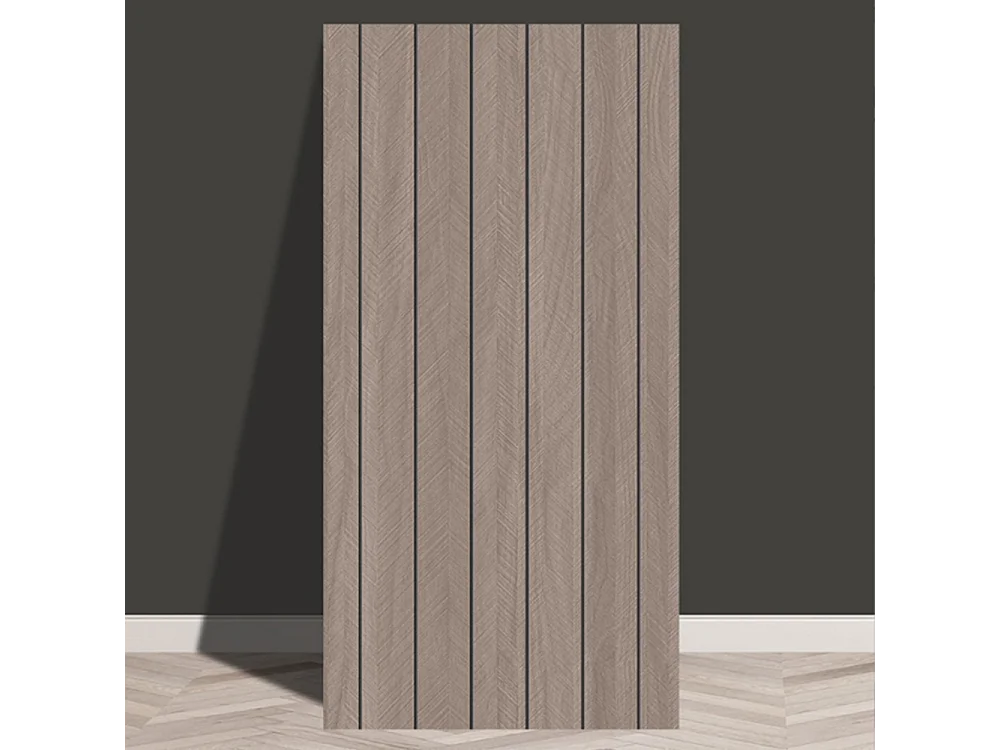 10 papiers peints autocollants 3D effet bois 30 cm x 60 cm, marron, 1,8 m²