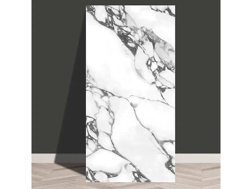 10 x Papier peint autocollant 3D Effet carrelage 30 cm x 60 cm Esquisse Blanc 1,8 m²