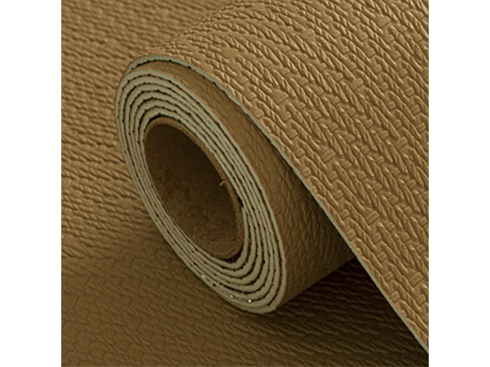 Papier peint 3D autocollant épais effet tissu couleur café, 60 cm x 2,8 m, style jardin, 1,68 m²