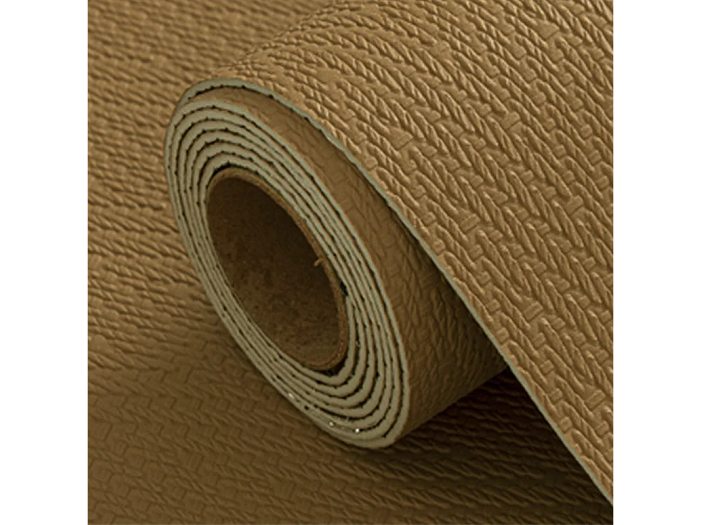 Papier peint 3D autocollant épais effet tissu couleur café, 60 cm x 2,8 m, style jardin, 1,68 m²