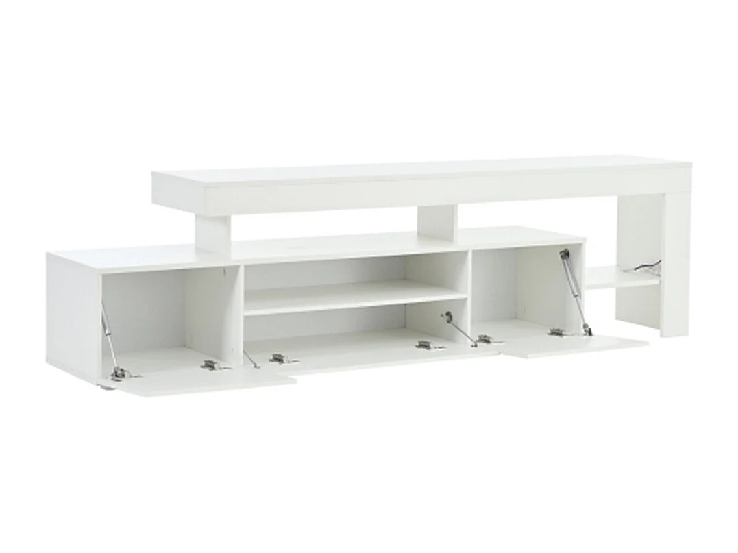 TV schrank mit 3 schränke ,TV stand und Fernsehschrank Mit LED,Hochglanz Lowboard und Fernsehtisch,TV-Board für 85 Zoll,192*37*53cm