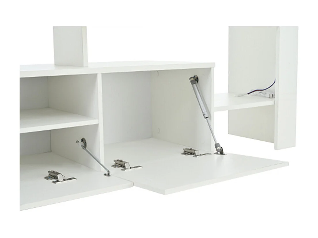 TV schrank mit 3 schränke ,TV stand und Fernsehschrank Mit LED,Hochglanz Lowboard und Fernsehtisch,TV-Board für 85 Zoll,192*37*53cm
