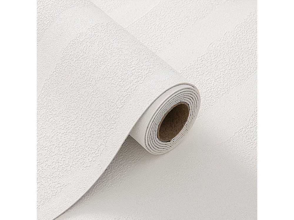 Papier peint 3D autocollant épais effet ciment blanc, 60 cm x 2,8 m, style industriel, 1,68 m²