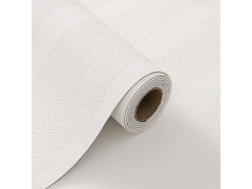 Papier peint 3D autocollant épais effet ciment blanc, 60 cm x 2,8 m, style industriel, 1,68 m²