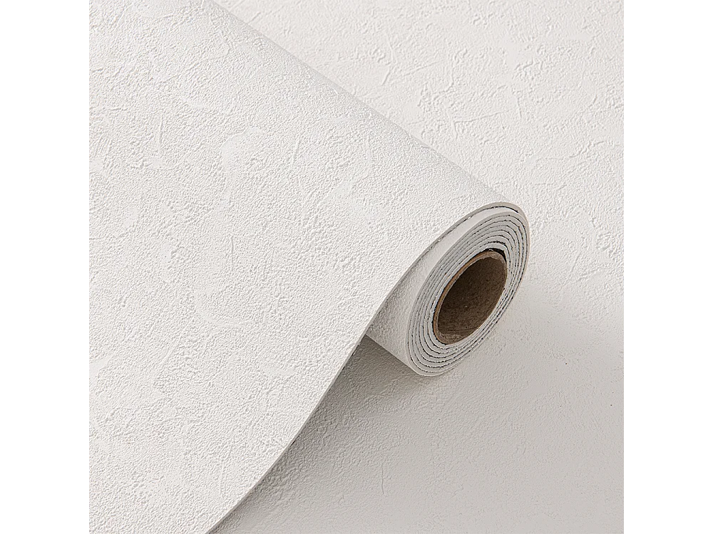 Papier peint autocollant 3D épais effet ciment blanc, rouleau de 60 cm x 2,8 m, style industriel, 1,68 m²