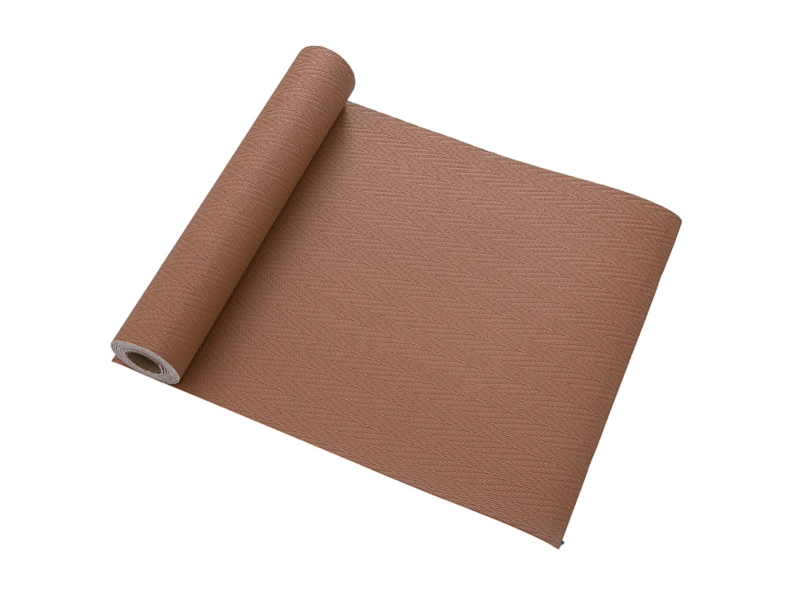 Papier peint 3D effet tissu marron, autocollant, épais, rouleau de 60 cm x 2,8 m, style jardin doux, 1,68 m²