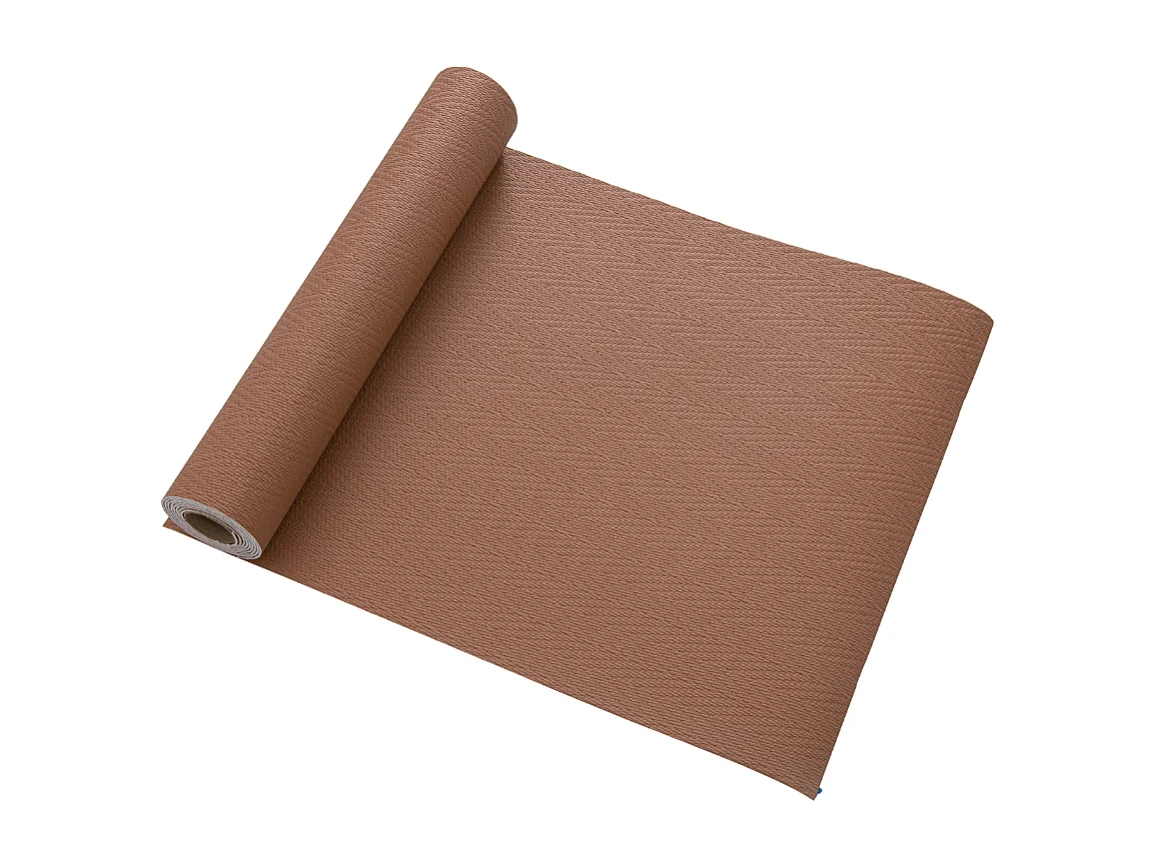Papier peint 3D effet tissu marron, autocollant, épais, rouleau de 60 cm x 2,8 m, style jardin doux, 1,68 m²