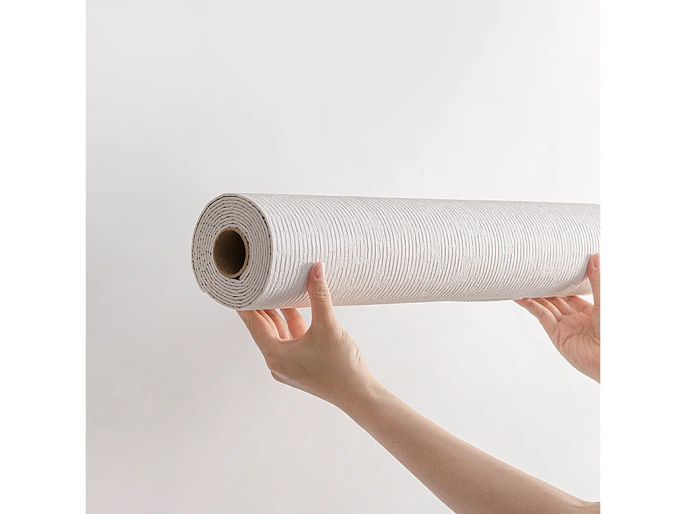 Papier peint 3D effet ciment blanc crème, autocollant, épais, rouleau de 60 cm x 2,8 m, style industriel, 1,68 m²