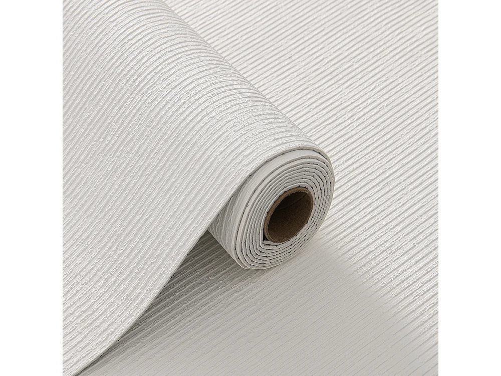 Papier peint 3D effet ciment blanc crème, autocollant, épais, rouleau de 60 cm x 2,8 m, style industriel, 1,68 m²