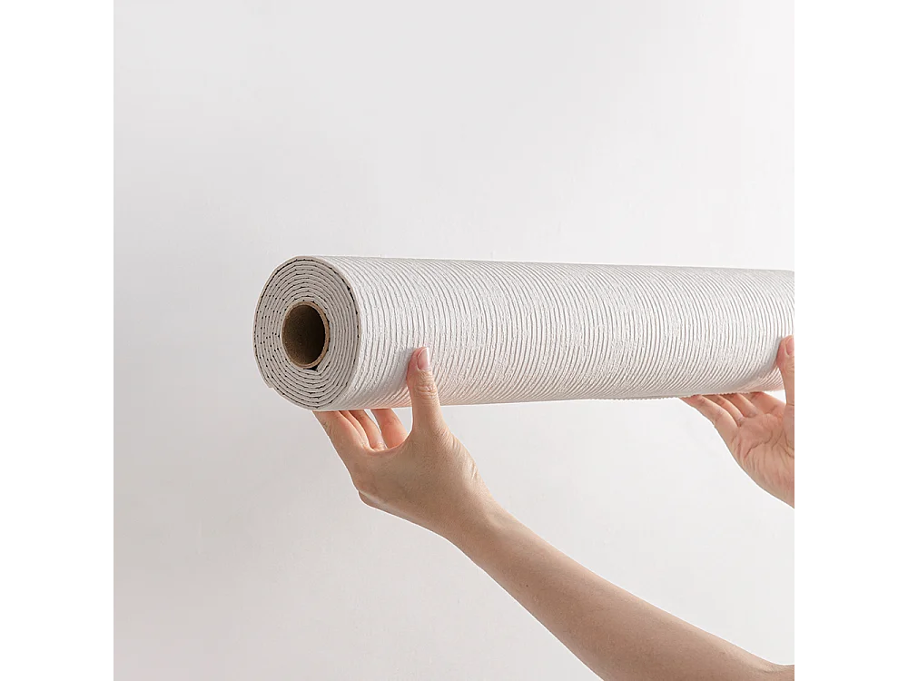 Papier peint 3D effet ciment blanc crème, autocollant, épais, rouleau de 60 cm x 2,8 m, style industriel, 1,68 m²